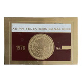 Placa O Charola Antigua Del Canal Once De Televisión 1976