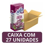 Caixa Com 27 Suco Néctar De Uva Ebah Caixinha 200ml