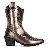 Bota Feminina Texana Western Bico Fino Country Salto A12.43