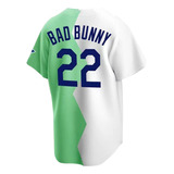 Los Angeles Dodgers 22# Bad Bunny Jersey Special Edition