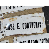 Cartel Antiguo De Calle Enlozado. Jose E Contreras.
