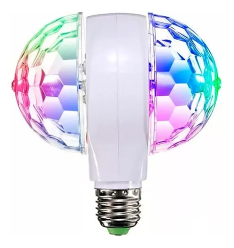 Foco Luz Led Giratorio Doble Luces Bolicheras Fiesta Rgb 6w