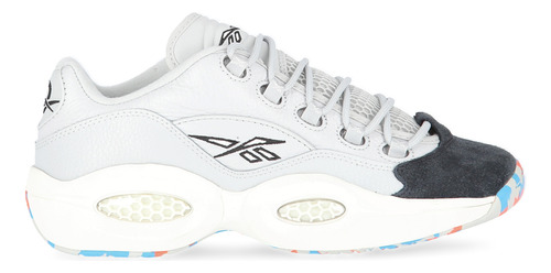 Zapatillas Reebok Question Low Mujer En Gris Y Negro | Moov