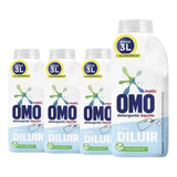  Detergente Liquido Para Diluir Omo 500ml Rinde 3lts Pack X4