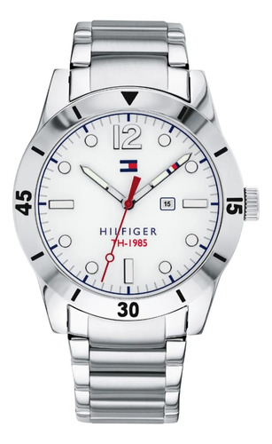 Reloj Tommy Hilfiger 1791441 Plateado Fondo Blanco