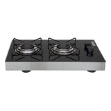 Cooktop 2q Win Flat Sobrepor Acend. Manual Vidro Preto