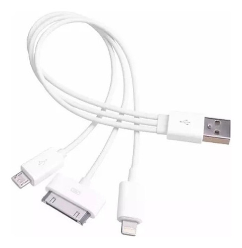 Cable Usb 3 En 1 Para iPad - iPhone - V8 