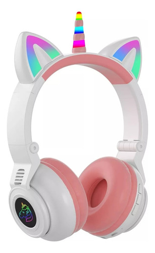 Audífonos Bluetooth Inalámbricos Unicornio Para Niños