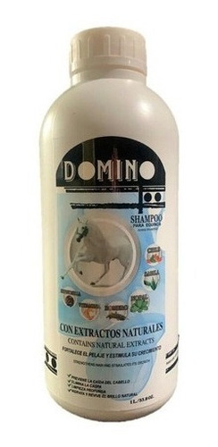 Shampoo Domino Para Caballo 1 Litro Con Extracto De Chile