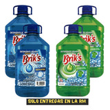 Pack De 4 Detergentes Liquido 5 Litros Briks En Colores