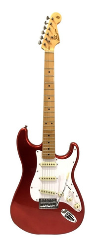 Guitarra Electrica Stratocaster Roja + Funda Acolchada Pua