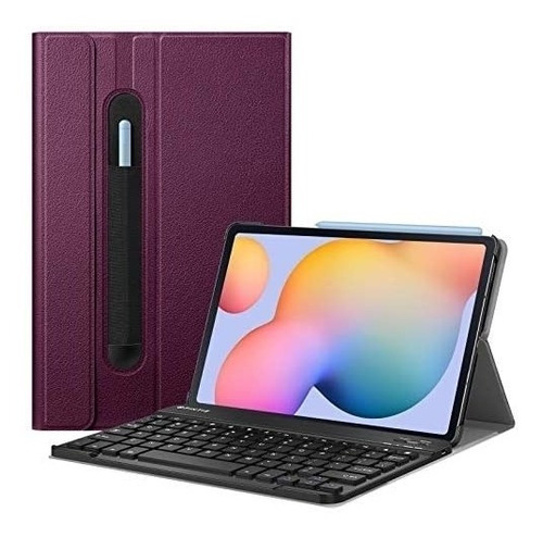 Funda+teclado Fintie Galaxy Tabl S6 Lite 10.4ø 2020 Purpura