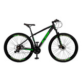 Mountain Bike Ksw Xlt Mtb Aro 29 19  24v Freios De Disco Mecânico Câmbios Dianteiro Importado Y Traseiro Importado Cor Preto/verde