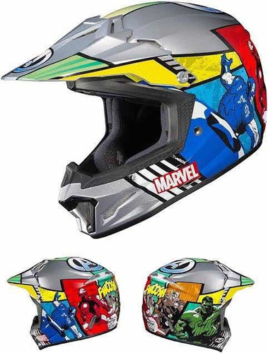 Casco Moto Cross Hjc Marvel Youth 51-52 Cm