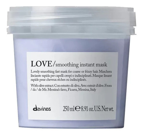 Mascara Davines Love Smoothing Instant Mask - 250ml