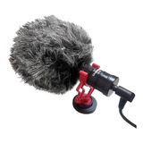 Microfono P/ Camara Video Celular Ly-m1 Cardioide 9.7mm Color Negro