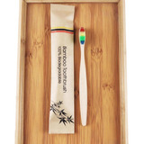 Juego De Cepillos De Dientes De Bambú Natural De Colores Sua