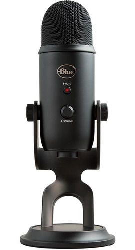 Microfone Blue Yeti Black Usb Condensador - 988-000100