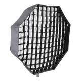 Softbox Octagonal Com Grid 95cm Universal Tipo Sombrinha