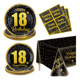 Decoración Para La Fiesta Del 18, Tema Negro Y Dorado