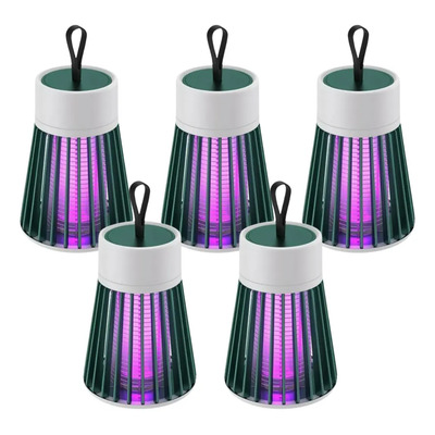 5 Pzs Lámpara Mata Mosquitos Eléctrica Elimina Moscas Luz Blanco