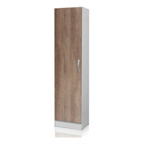 Despensero De Cocina Organizador Melamina 1 Puerta + 4 Estantes 180x45 Cm !! Color Nebraska