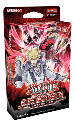 Yugioh Deck Estrutural Rei Carmesim Cartas Português Konami