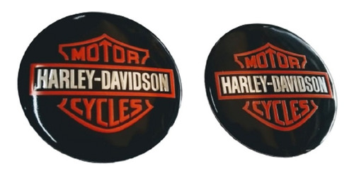 Emblema Harley Davidson Nuevo Alumino Sticker 3m