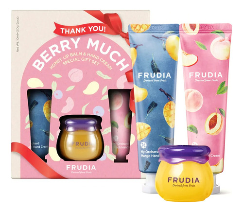 Frudia Honey Lip Balm & Hand Cream Gift Set Berry Much