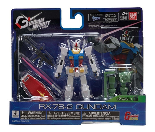 Muñeco Figura Gundam Infinity Rx-78-2 Articulado Bandai