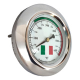 Pirómetro Termómetro Reloj Temperatura Horno Pizzero Barro