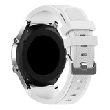 Pulseira 22mm De Silicone Confort Compatível Com Kepup W200 Cor Branco