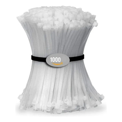 1000 Pzs Cinchos Plasticos 19kg Bridas De Nylon 30cm Blancos Blanco | Envío gratis