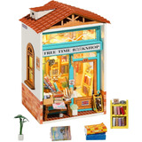 Diorama Free Time Bookshop Led Ds008 - Rolife