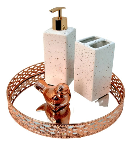 Kit Lavabo/banheiro Conjunto Banheiro 4 Peças - Cerâmica