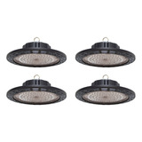Campana Industrial Ufo Led 100w High Bay Ip65 4 Pack Color Negro