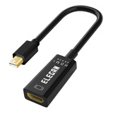 Elecan Cable Adaptador Mini Displayport A Hdmi, 4k A 30 Hz,