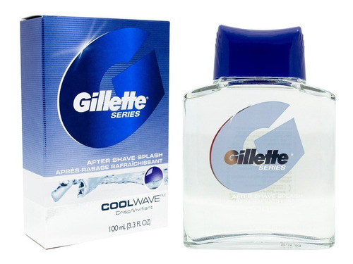 Gillette After Shave Splash Locion Cool Wave Afeitado 6c