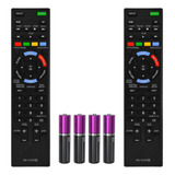 Kit 2 Controle Remoto Compatível Tv Sony Smart Lcd Bravia
