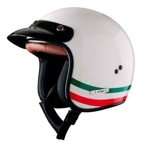 Casco Moto Abierto Vértigo Vintage Edición Esp. En Gravedadx