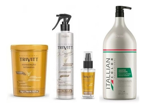 Kit 5 Produtos Trivitt Profissional Itallian