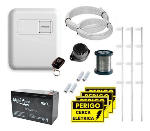 Kit Cerca Elétrica Intelbras Setor De Alarme P/ 90m Haste 1m