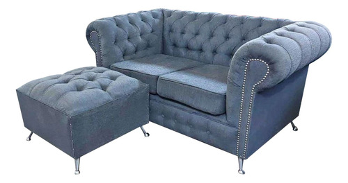 Sofa Chester Sillon Chesterfield 2 Cuerpos + Camastro Clasic