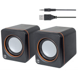 Bocinas Manhattan Serie 2600 161435 Usb Altavoz Negro 3.5mm