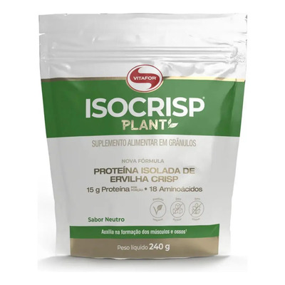 Proteína vegana Isocrisp Plant Pouch 240g Vitafor | MercadoLivre