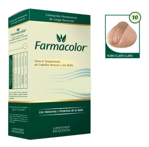 Kit Tintura Farmacolor  Farmacolor Tono Rubio Claro Claro X 47g