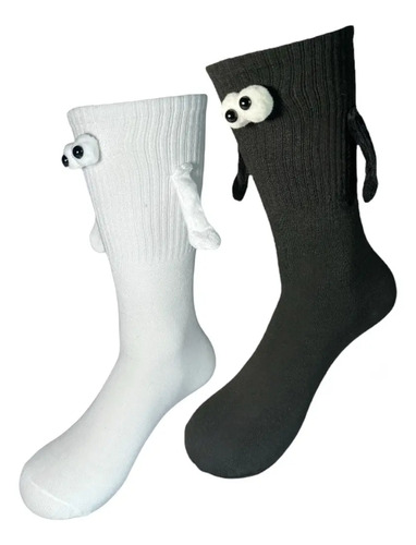 2 Pares De Calcetas Grandes Con Manitas, Ojos 3d, Algodón | MercadoLibre