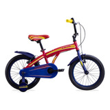 Bicicleta Cross Viking R16 1v Acero Rojo Azul Niño Benotto