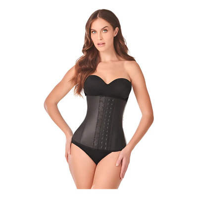Faja Cinturilla Reductora Ann Chery 2021 Látex 3 Broches Color Negro Talla M\u002F34 | Meses sin interés