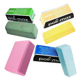 Kit Cera Polimento Rosa Verde Creme Azul Polimax Acetato Max